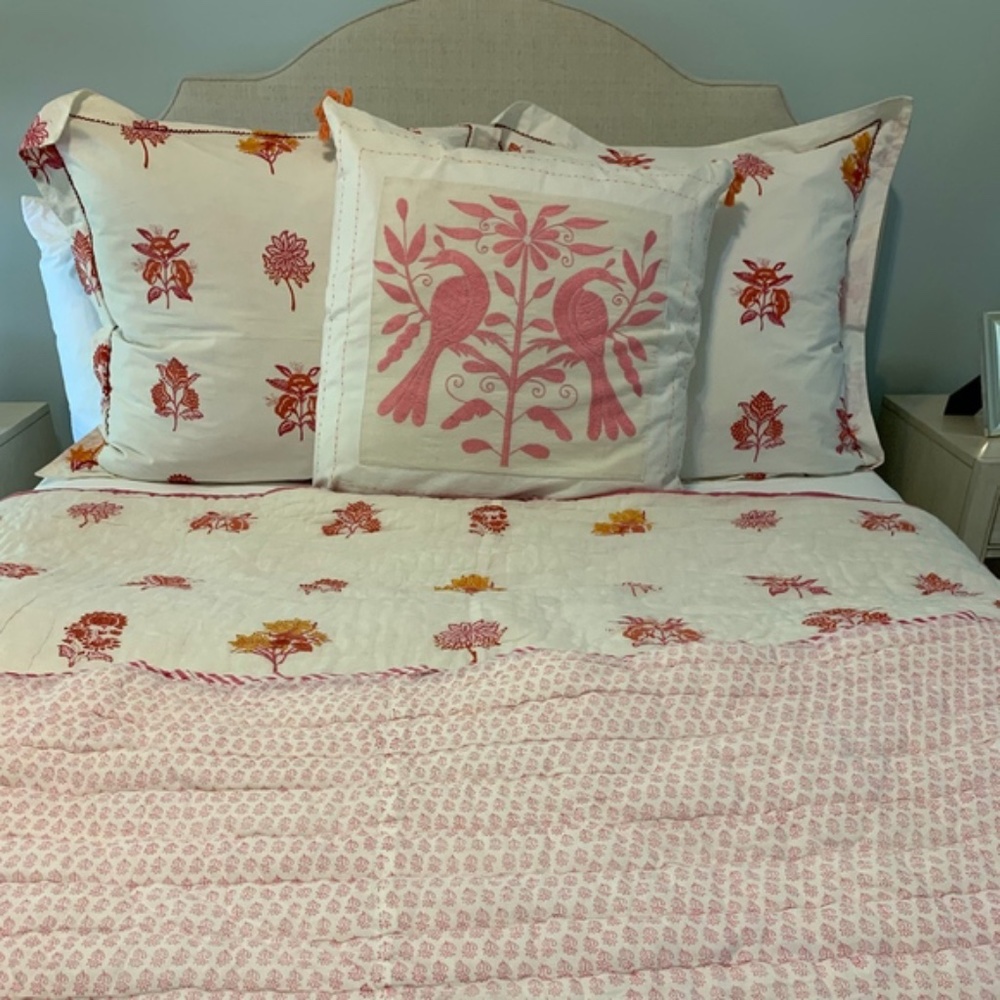 Roberta Roller Rabbit set of Euro Shams, Like New